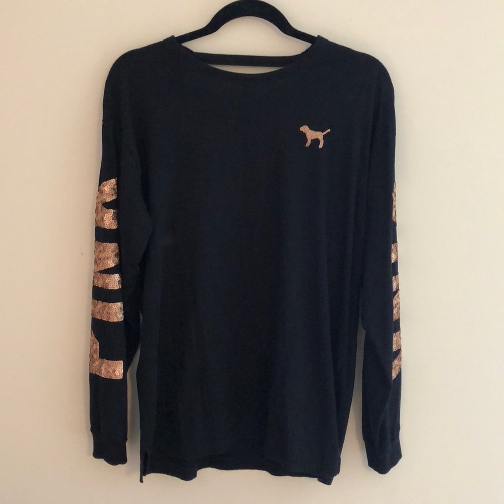 Rose Gold Sequin VS Top
